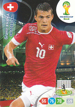 Granit Xhaka Switzerland Panini 2014 World Cup #300